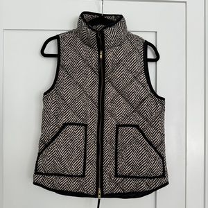 J.Crew Herringbone Puffer Vest | Size:S